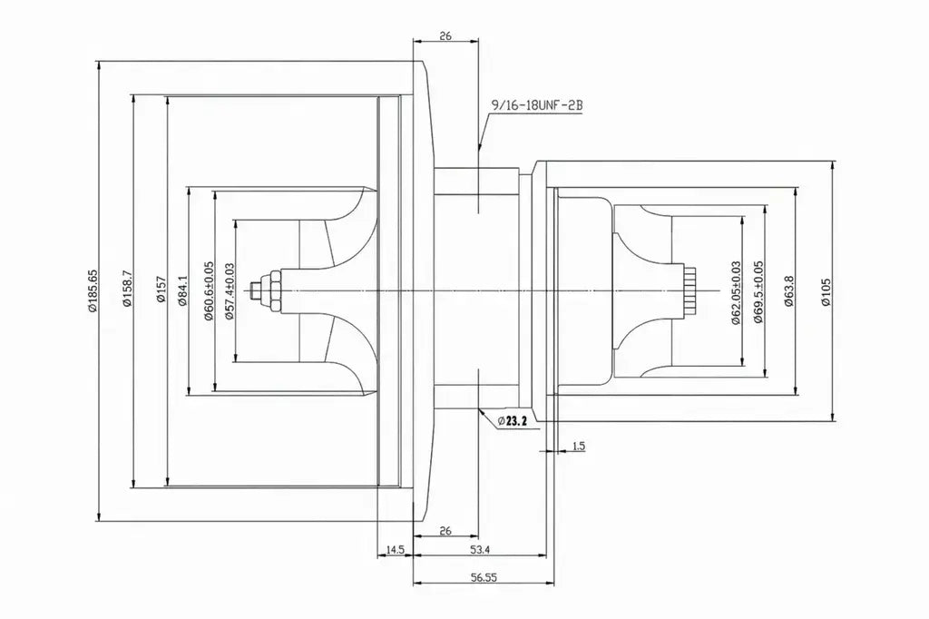 185-8016 CHRA Turbo Caterpillar 962G II 3126B C7