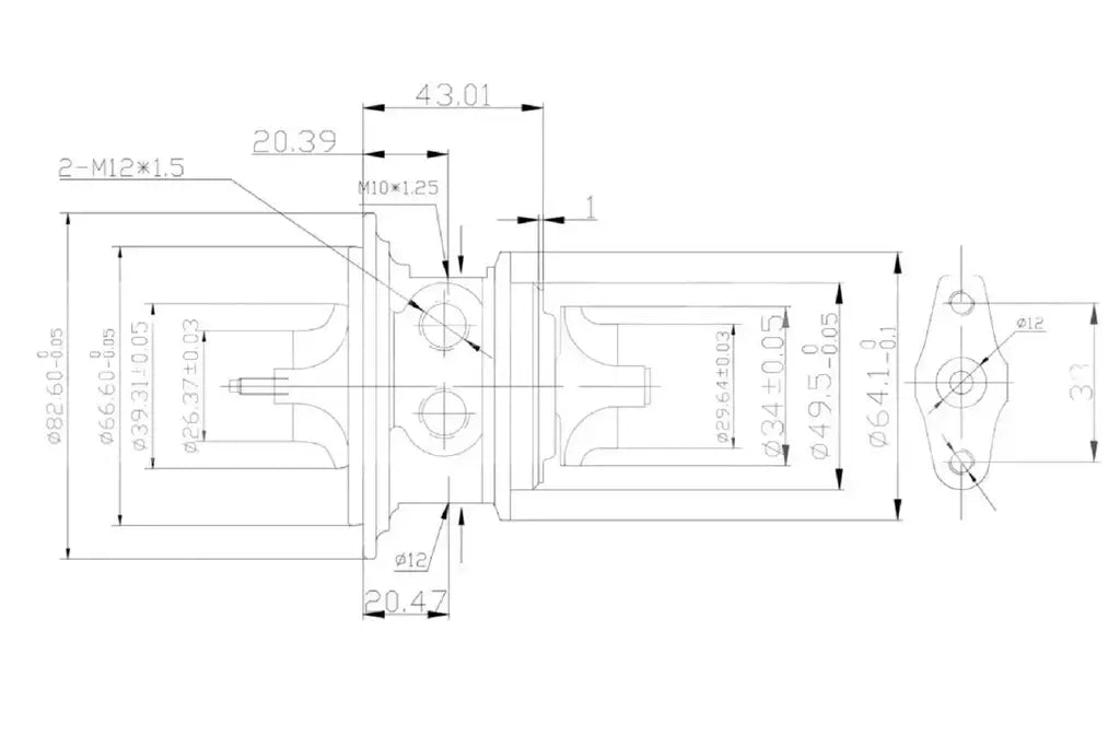 28231-04800 CHRA Garrett Hyundai Creta 1.0 TGDi 2021-2025