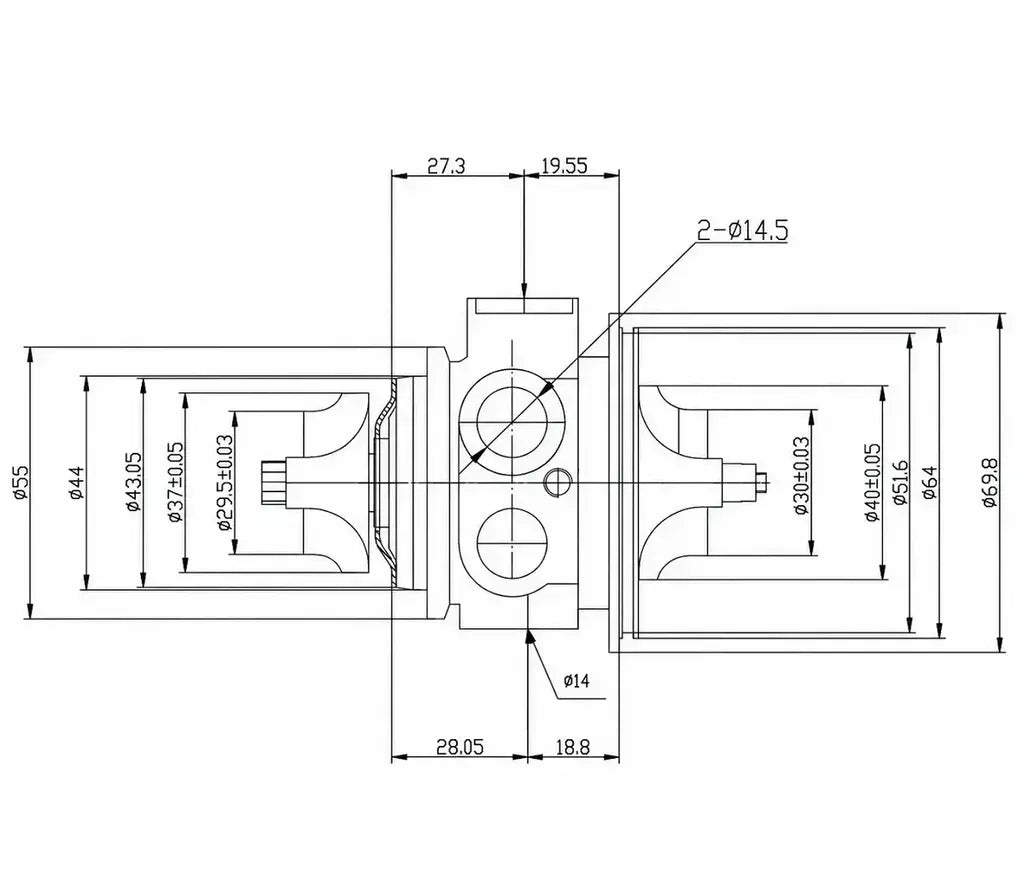 49373-01005 CHRA TD025M-07T2-2.3 Audi A1 1.4 TFSI