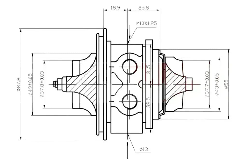 49S35-02652 Conjunto Rotativo Pajero 2.5 4D56