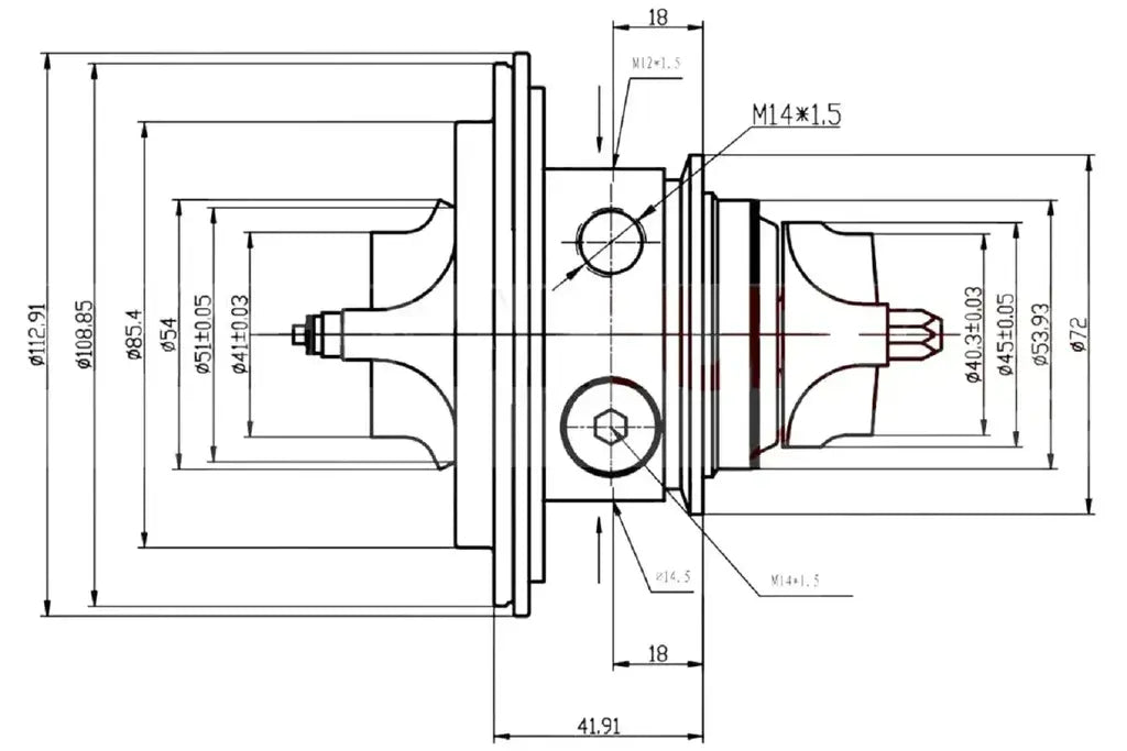 5303-970-0105 Conjunto Rotativo Audi TT 2.0 TFSI K03