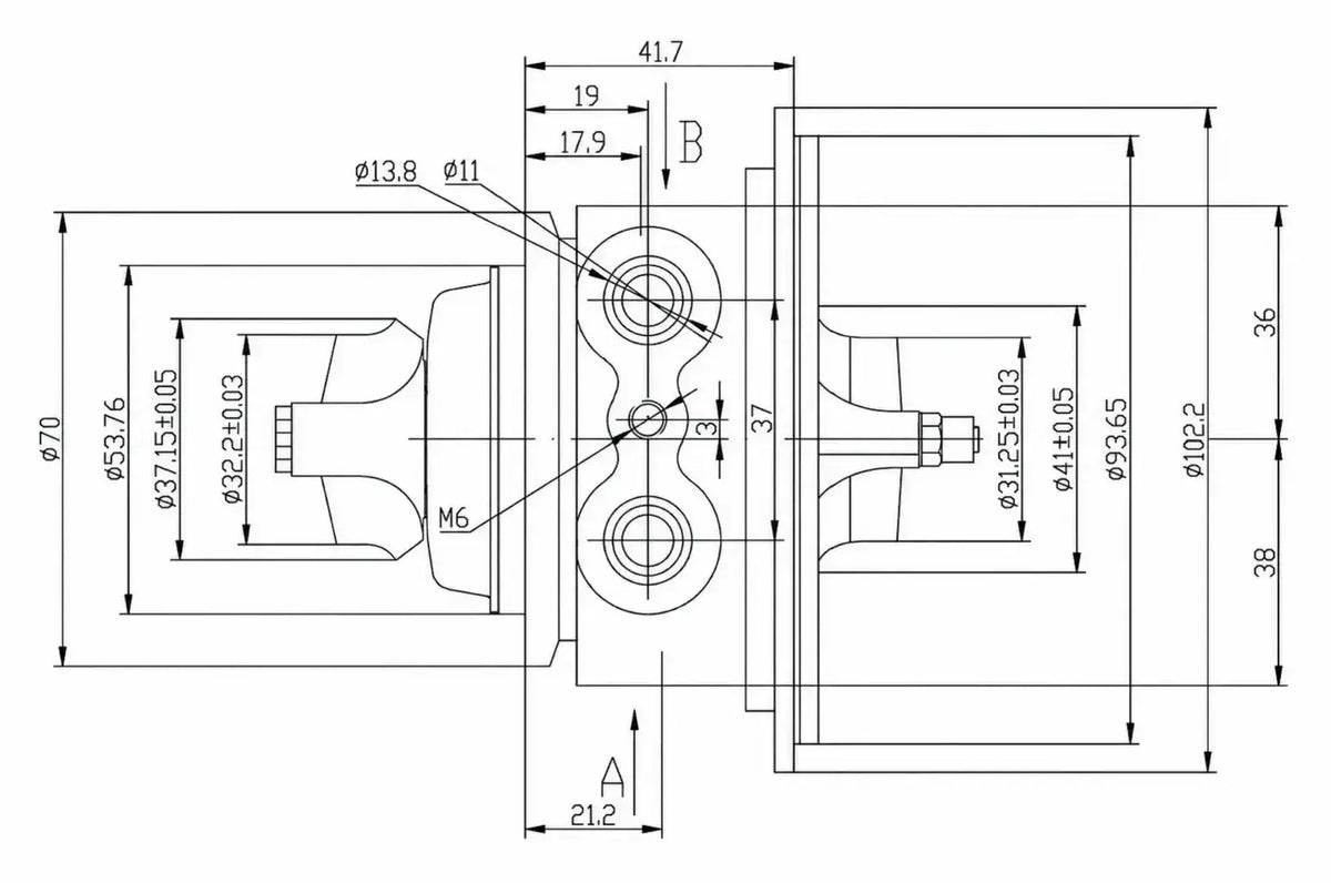 CHRA Eixo Rotor Turbo MB C180 1.6 A2740902180 FREZ