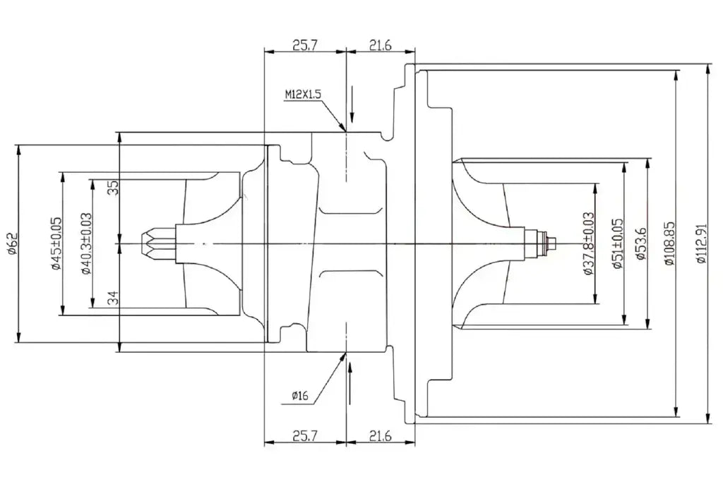 Conjunto Rotativo K03 Ducato Multijet 2.3 Diesel 127-130cv