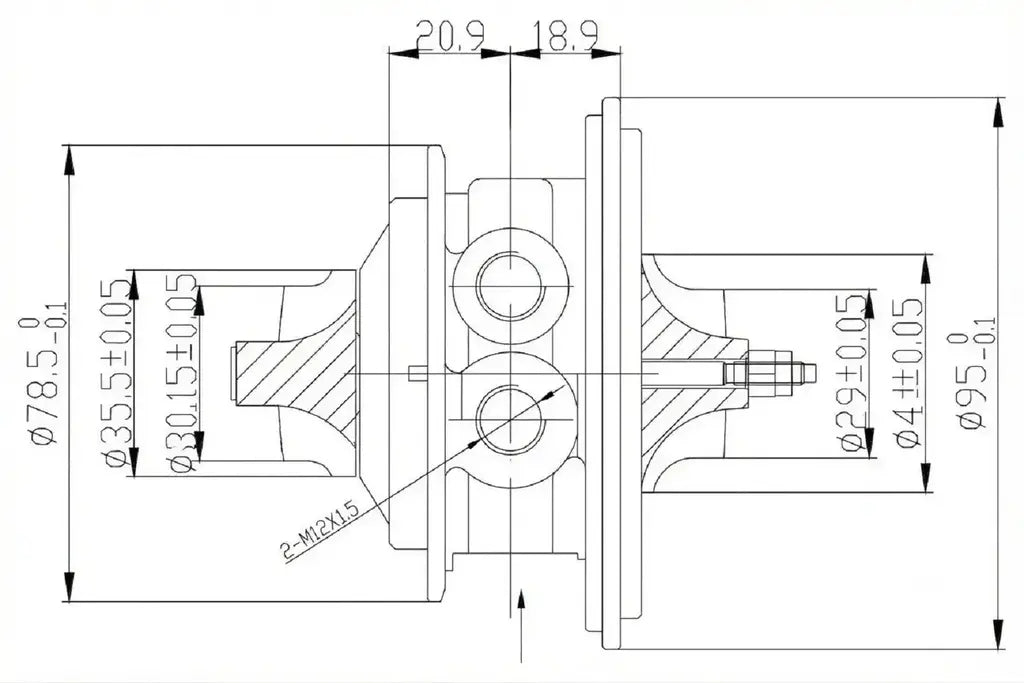 OEM 036145701 CHRA Turbo Gol Turbo GIII EA111