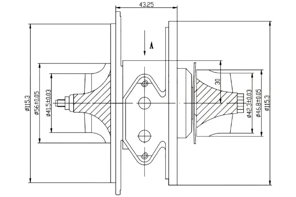 OEM 14411EB70A CHRA Turbo Pathfinder 2.5 YD25DDTi GT2056V