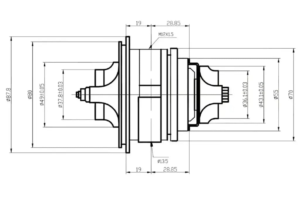 OEM 49135-03130 CHRA Turbo Blazer 2.8 MWM 4.07 TCA