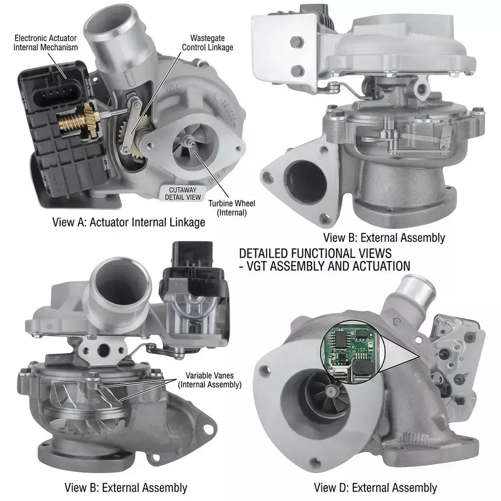 Turbocompressor Ford Ranger 3.2 TDCi Duratorq GTB22V 812971 Euro 5 Novo