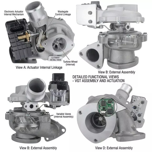 Turbocompressor Ford Ranger 3.2 TDCi Duratorq GTB22V 812971 Euro 5 Novo