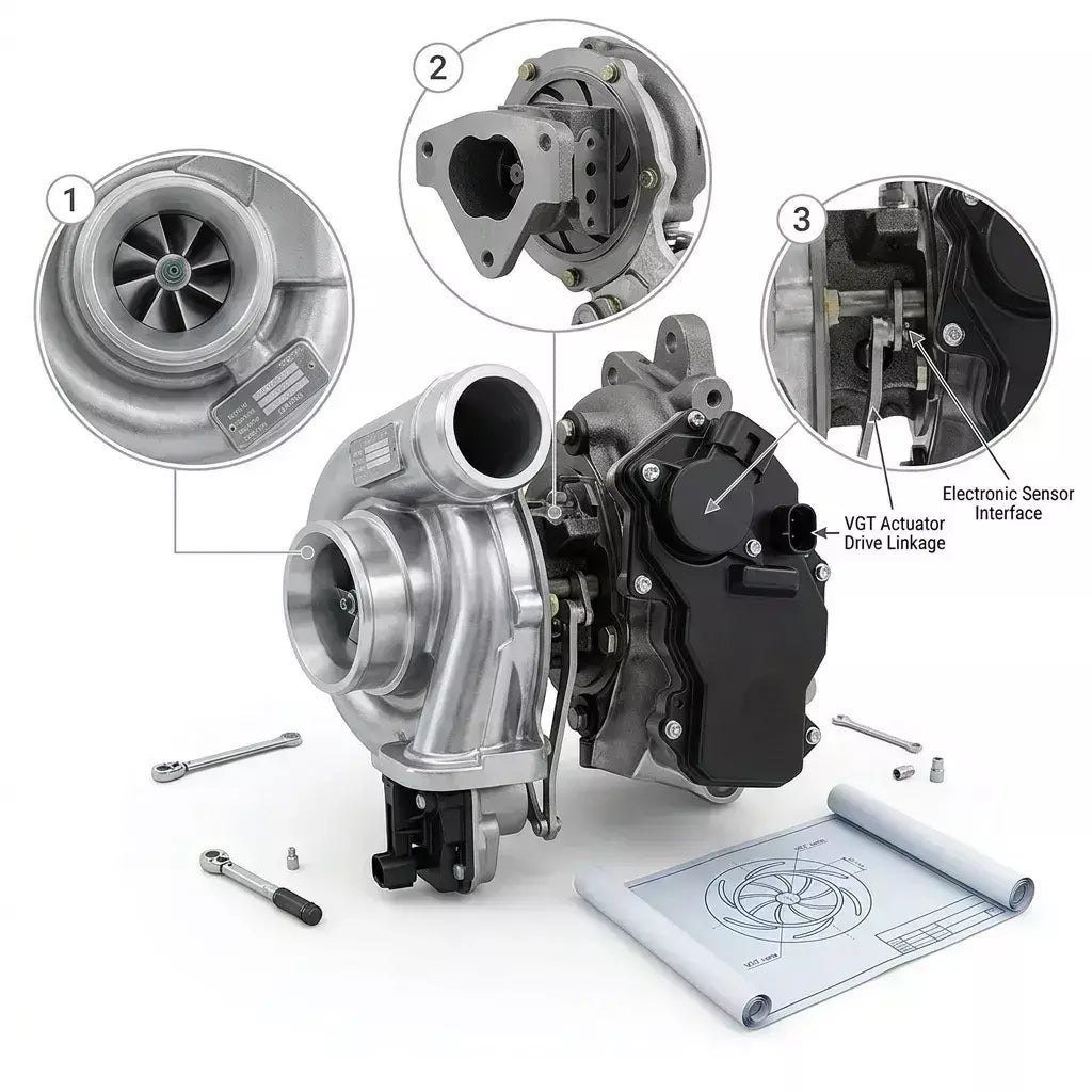 Turbocompressor Toyota Fortuner 2.8 1GD-FTV Euro 5 CT16V Novo OEM
