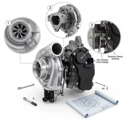Turbocompressor Toyota Hilux 2.8 1GD-FTV Euro 5 CT16V Novo OEM